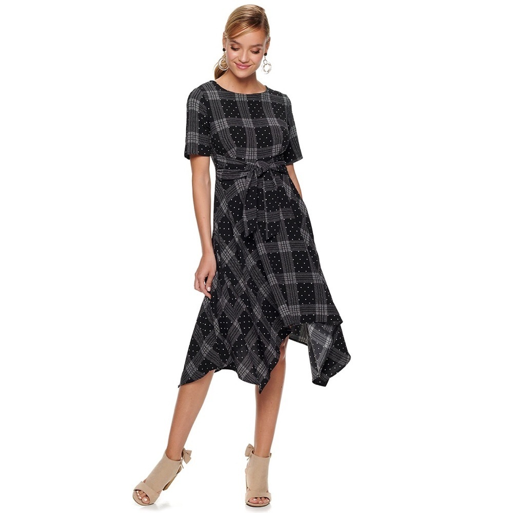 Women's ELLE Tie Handkerchief Dress woman’s XSmall